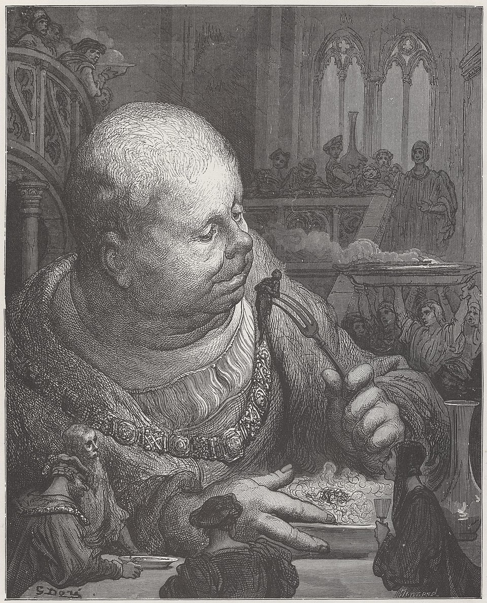 Illustration of Gargantua by Gustave Doré, Chapter XXXVIII