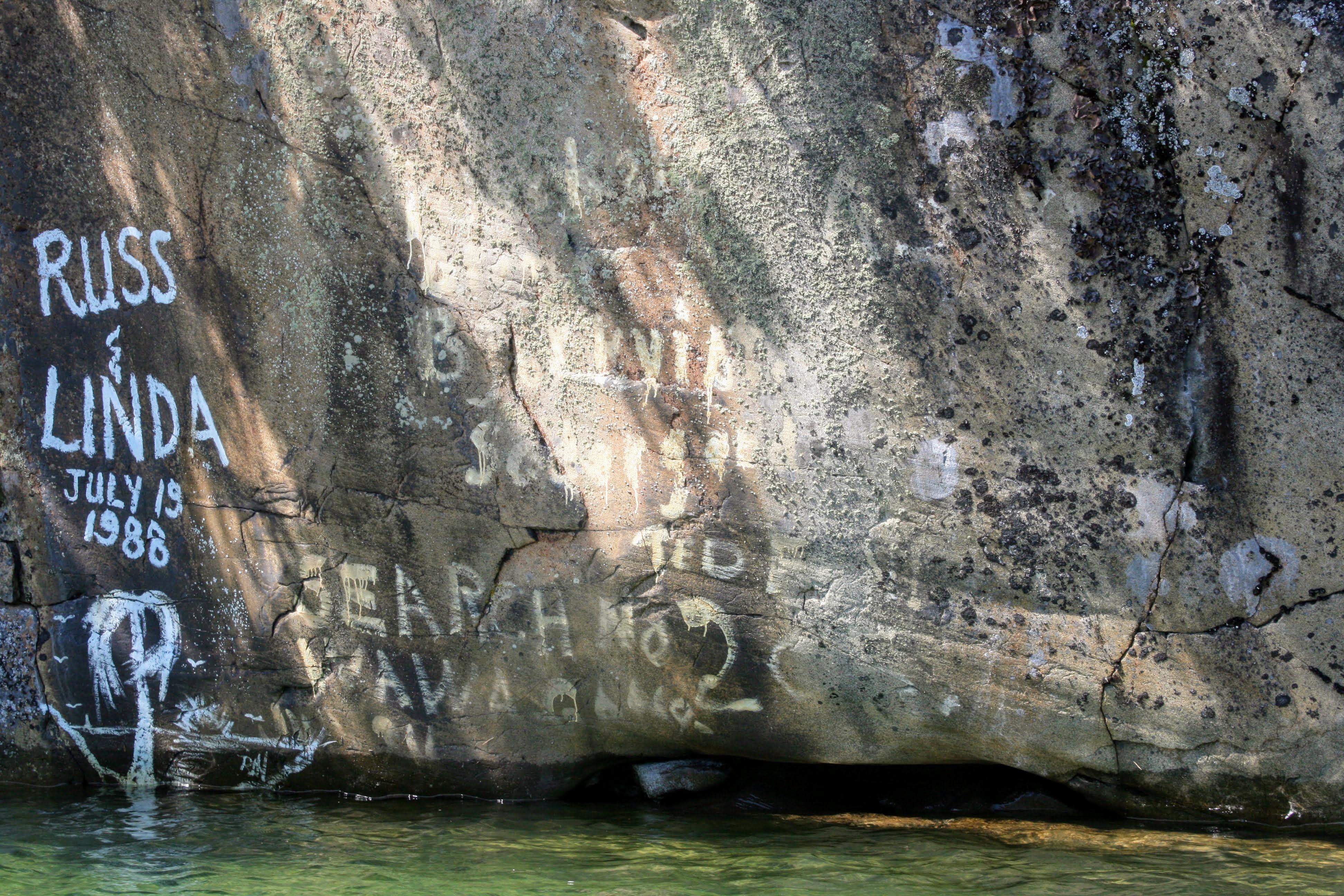 Graffiti at Dog Harbour
