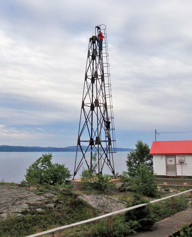 Michipicoten Harbour light tour. Photo credit: Joel Cooper