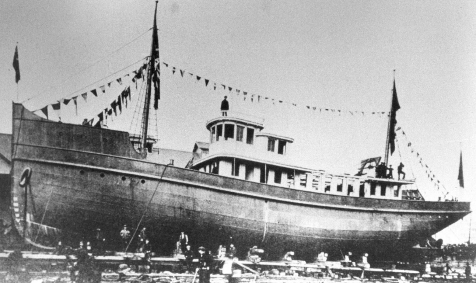 A photo of the CGS Lambton under construction.