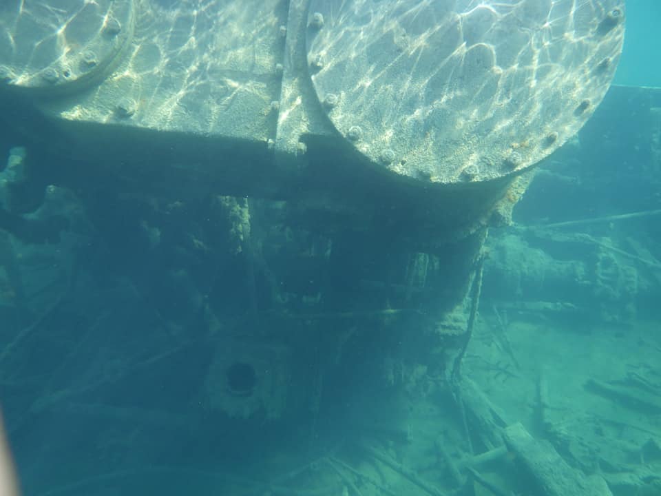 A photo of the Columbus wreck found in Gargantua Harbour, Lake Superior. Photo taken 2021. Photo credit: Bern Vander Meer