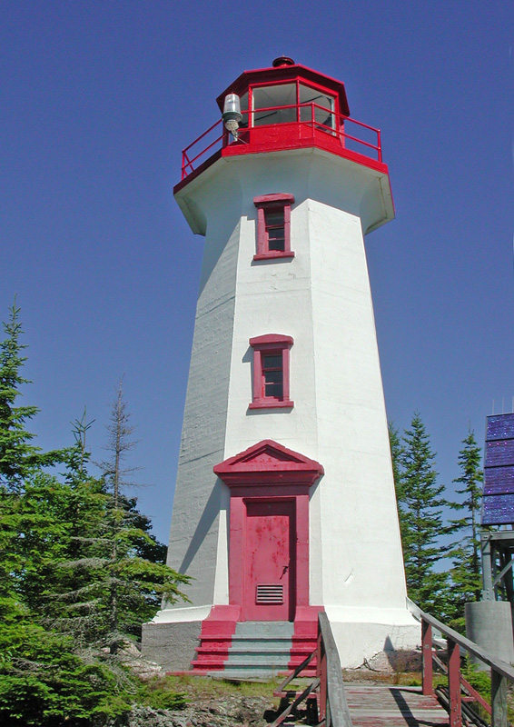 A photo of the Davieaux Island Lighthouse. Photo credit: Joel Cooper.