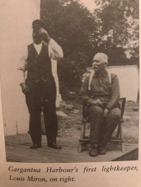 A photo of Louis Miron, the first lighthouse keeper at Gargantua Harbour Lighthouse.