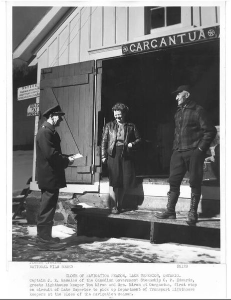A photo of Louis Miron, the first lighthouse keeper at Gargantua Harbour Lighthouse.